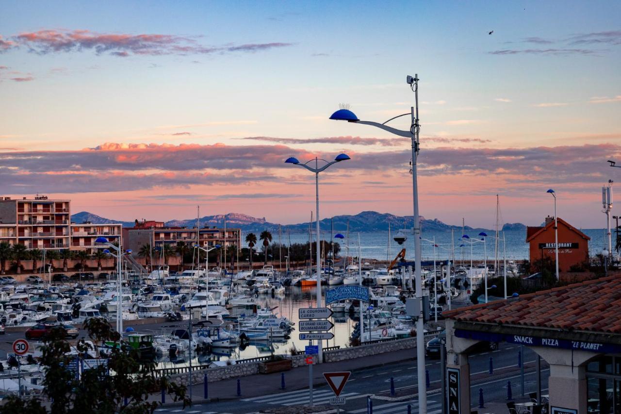 Terrasse Vue Mer Et Port, Hyper Centre Sausset-les-Pins Luaran gambar